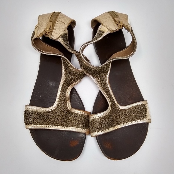 Seychelles Shoes - 5/$25 ❤️ Seychelles | beaded gold leather sandals